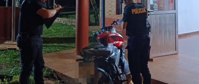EL SOBERBIO: La Policía secuestró una moto adulterada tras un control EL SOBERBIO: La Policía secuestró una moto adulterada tras un control