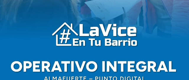 ALMAFUERTE: Operativo “La Vice en Tu Barrio” acercará servicios de salud y asesoramiento a vecinos ALMAFUERTE: Operativo “La Vice en Tu Barrio” acercará servicios de salud y asesoramiento a vecinos