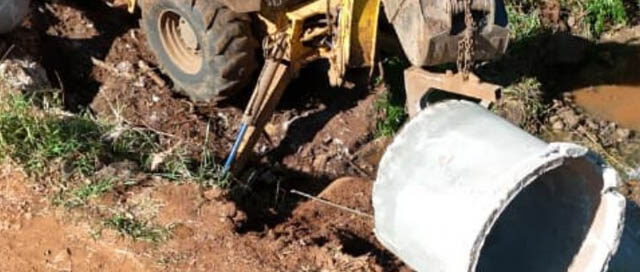 CANDELARIA: Avanza el entubado del arroyo en el barrio San Cayetano CANDELARIA: Avanza el entubado del arroyo en el barrio San Cayetano