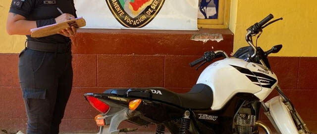 ROCA: Recuperan motocicleta relacionada con presunta estafa ROCA: Recuperan motocicleta relacionada con presunta estafa