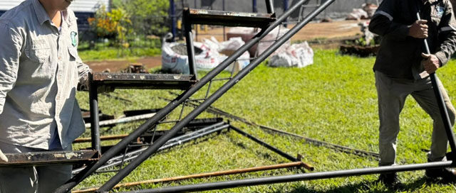 IGUAZÚ: El municipio colaboró con el armado de tribunas para el acto de fin de año