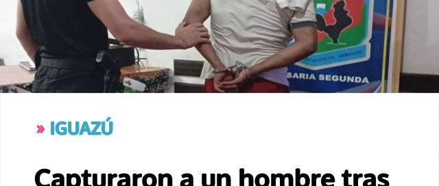 IGUAZÚ: Capturaron a un hombre tras robar una notebook y ser identificado por cámaras de seguridad IGUAZÚ: Capturaron a un hombre tras robar una notebook y ser identificado por cámaras de seguridad
