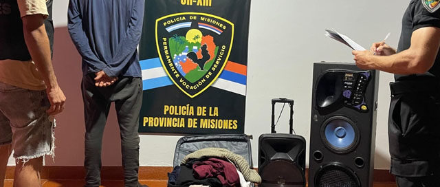 SAN IGNACIO: Recuperaron objetos robados y detuvieron a un joven que intentaba escapar SAN IGNACIO: Recuperaron objetos robados y detuvieron a un joven que intentaba escapar