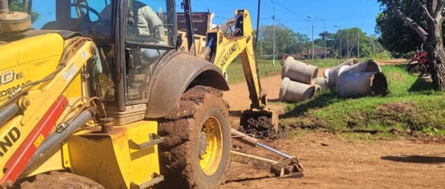CANDELARIA: Avanzan las obras de zanjeo y entubado en el barrio 20 de Junio CANDELARIA: Avanzan las obras de zanjeo y entubado en el barrio 20 de Junio