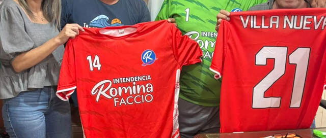WANDA: El municipio entregó indumentaria deportiva al equipo Villa Nueva WANDA: El municipio entregó indumentaria deportiva al equipo Villa Nueva