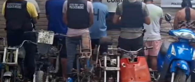 POSADAS: Desmantelan taller clandestino donde desguazaban motos robadas en la chacra 112 POSADAS: Desmantelan taller clandestino donde desguazaban motos robadas en la chacra 112