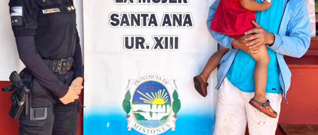 SANTA ANA: Un niño de 3 años apareció solo en la ruta y la Policía logró ubicar a su padre