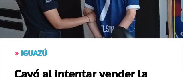 Cayó al intentar vender la moto que había robado