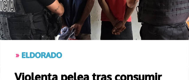 Violenta pelea tras consumir alcohol terminó con dos heridos graves y dos detenidos Violenta pelea tras consumir alcohol terminó con dos heridos graves y dos detenidos