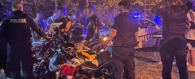ELDORADO: la Policía desarticuló un grupo de motociclistas vinculados a picadas, contaminación sonora y evasión de controles