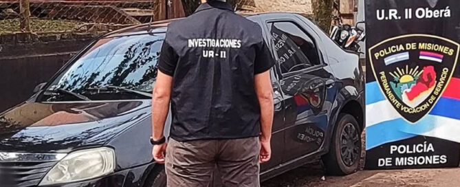 OBERÁ: Secuestraron un auto con pedido de robo en Buenos Aires durante un operativo de investigación