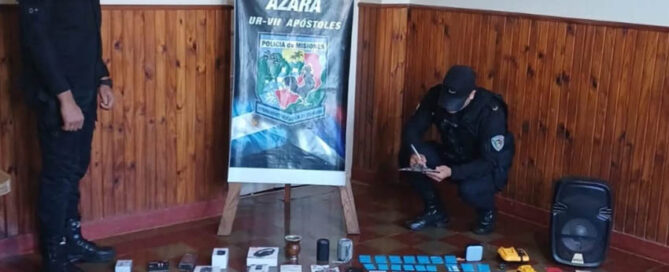 AZARA Y APÓSTOLES: Cayeron dos sospechosos que vendían objetos robados en redes sociales