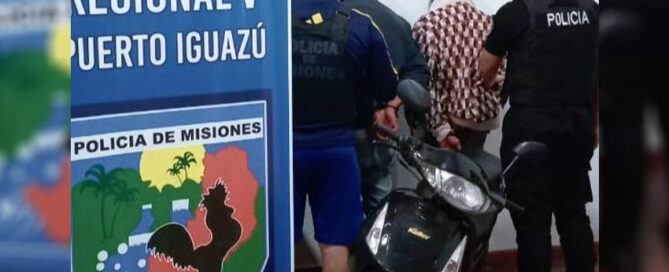 Detienen a dos sospechosos y recuperan una moto robada; uno estaba buscado por asaltar a un hombre de 85 años