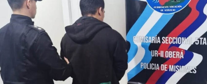 OBERÁ: La Policía recuperó elementos robados y detuvo a dos sospechosos