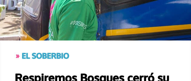 Respiremos Bosques cerró su ciclo anual con una jornada de concientización en El Soberbio