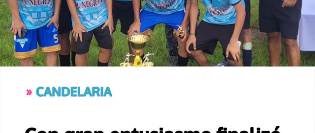CANDELARIA: Con gran entusiasmo finalizó el Torneo Infantil Interbarrial CANDELARIA: Con gran entusiasmo finalizó el Torneo Infantil Interbarrial