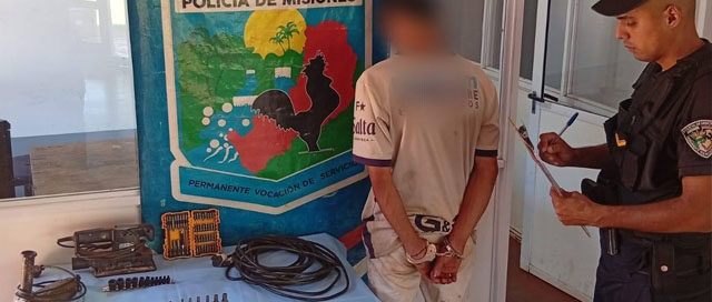 ESPERANZA: Detuvieron a un joven tras el robo de herramientas ESPERANZA: Detuvieron a un joven tras el robo de herramientas