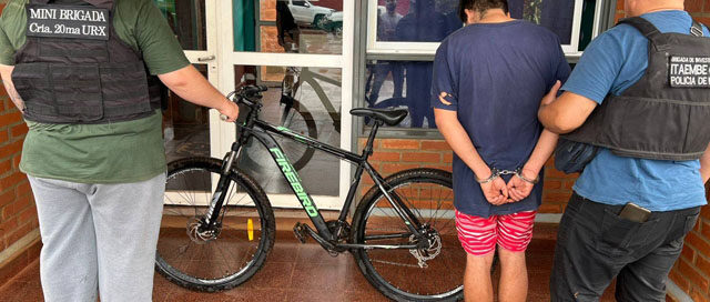 ITAEMBÉ GUAZÚ: Recuperaron una bicicleta robada y detuvieron al presunto autor del hurto ITAEMBÉ GUAZÚ: Recuperaron una bicicleta robada y detuvieron al presunto autor del hurto