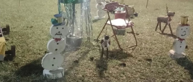 MONTECARLO: Vecinos del barrio Bischoff denuncian daños en los adornos navideños MONTECARLO: Vecinos del barrio Bischoff denuncian daños en los adornos navideños