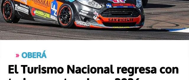 OBERÁ: El Turismo Nacional regresa con toda su potencia en 2026 OBERÁ: El Turismo Nacional regresa con toda su potencia en 2026