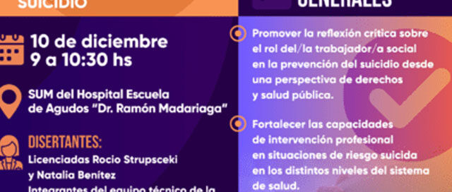 POSADAS: El Hospital Madariaga impulsa una jornada de prevención del suicidio