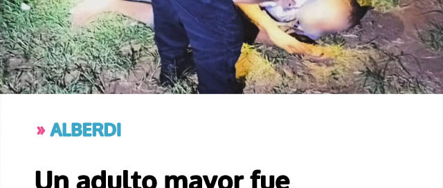 Un adulto mayor fue rescatado tras desorientarse y permanecer horas en la banquina Un adulto mayor fue rescatado tras desorientarse y permanecer horas en la banquina