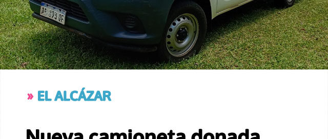 Nueva camioneta donada refuerza el trabajo de la institución local y marca un importante avance comunitario