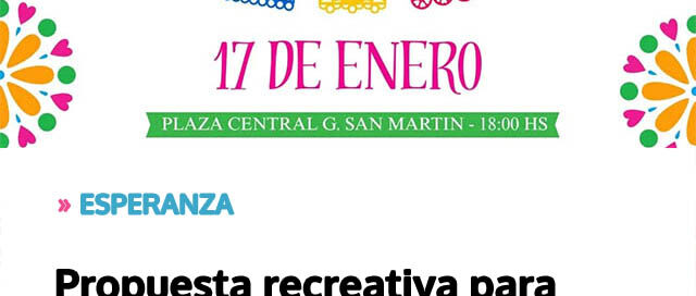 Propuesta recreativa para disfrutar en familia este fin de semana