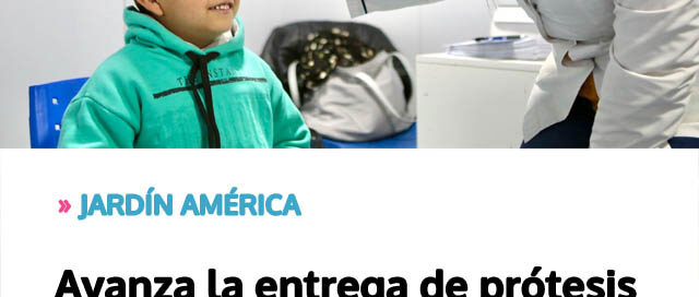 Avanza la entrega de prótesis y anteojos a beneficiarios de programas sanitarios