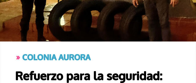 Refuerzo para la seguridad: entregaron neumáticos nuevos al móvil policial de la Comisaría