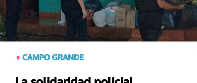 La solidaridad policial acompañó a una familia que perdió su hogar en un incendio La solidaridad policial acompañó a una familia que perdió su hogar en un incendio