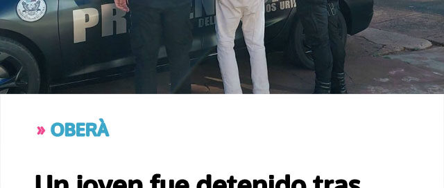 OBERÀ: Un joven fue detenido tras intentar sustraer productos de perfumería en una farmacia
