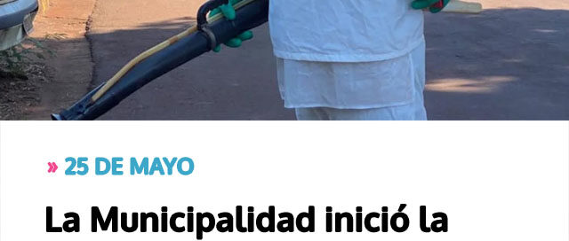 La Municipalidad inició la fumigación de instituciones públicas para reforzar la prevención y el cuidado de la salud