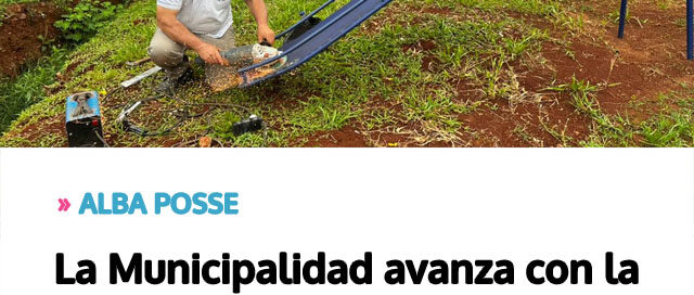 La Municipalidad avanza con la construcción de una nueva plaza destinada al disfrute de niños y familias