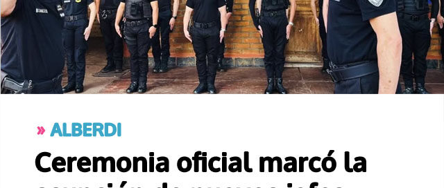 ALBERDI: Ceremonia oficial marcó la asunción de nuevos jefes policiales en Colonia Alberdi y Oberá