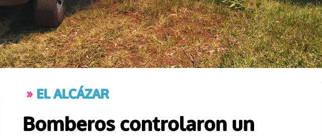 Bomberos controlaron un incendio de pastizales en predio empresarial y evitaron daños mayores