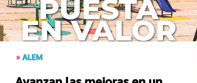 Avanzan las mejoras en un espacio recreativo barrial