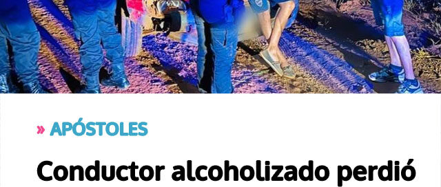 Conductor alcoholizado perdió el control de su vehículo y fue detenido tras despistar en plena avenida Conductor alcoholizado perdió el control de su vehículo y fue detenido tras despistar en plena avenida