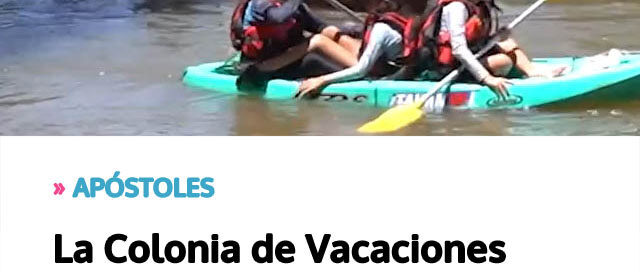 Fue sede de un encuentro nacional de kayakismo y canotaje en el Arroyo Chimiray Fue sede de un encuentro nacional de kayakismo y canotaje en el Arroyo Chimiray