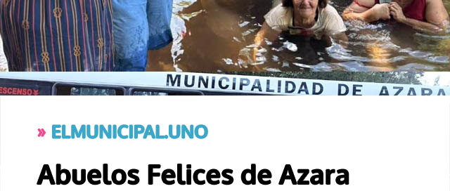 Abuelos Felices de Azara participaron de una jornada recreativa en Colonia Alberdi