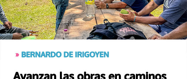 Avanzan las obras en caminos rurales y proyectan mejoras en espacios comunitarios Avanzan las obras en caminos rurales y proyectan mejoras en espacios comunitarios