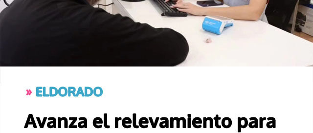 ELDORADO: Avanza el relevamiento para conformar el padrón único de beneficiarios del transporte urbano gratuito ELDORADO: Avanza el relevamiento para conformar el padrón único de beneficiarios del transporte urbano gratuito