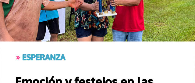 Emoción y festejos en las finales del Torneo Interbarrial de Fútbol