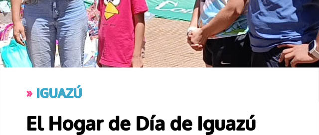 El Hogar de Día de Iguazú recibió donaciones de útiles escolares