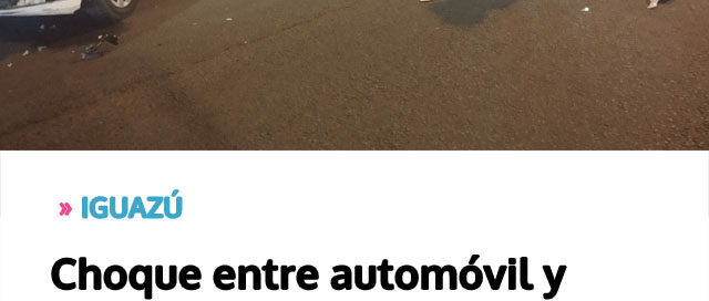 Choque entre automóvil y motocicleta generó fuerte operativo de asistencia en zona cercana a la Aduana Choque entre automóvil y motocicleta generó fuerte operativo de asistencia en zona cercana a la Aduana
