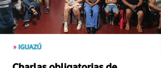 IGUAZÚ: Charlas obligatorias de Educación Vial: requisito clave para obtener o renovar la licencia de conducir