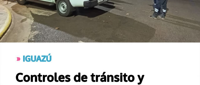 Controles de tránsito y operativos ambientales refuerzan la seguridad y el orden urbano durante el fin de semana Controles de tránsito y operativos ambientales refuerzan la seguridad y el orden urbano durante el fin de semana