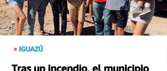 Tras un incendio, el municipio brindó asistencia integral a una familia para reconstruir su hogar Tras un incendio, el municipio brindó asistencia integral a una familia para reconstruir su hogar