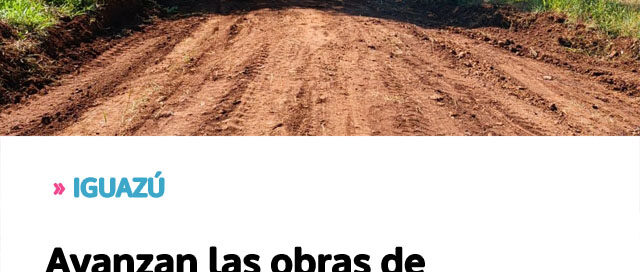 Avanzan las obras de mejoramiento en el acceso al Arroyo Mbocay Avanzan las obras de mejoramiento en el acceso al Arroyo Mbocay
