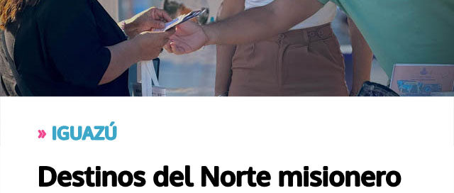 Destinos del Norte misionero mostraron su oferta turística en el Hito Tres Fronteras Destinos del Norte misionero mostraron su oferta turística en el Hito Tres Fronteras